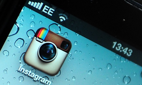 The Instagram logo on the an iPhone home screen