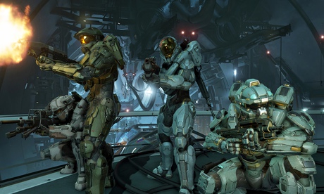The Master Chief leads the blue team in Halo 5: Guardians.
