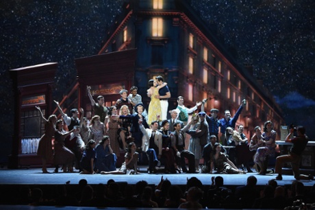 The cast of An American in Paris performs onstage at the 2015 Tony awards.