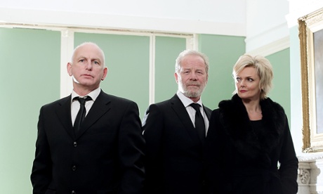 Stonemouth's Mike (Gary Lewis), Don (Peter Mullan) and and Connie (Sharon Small).