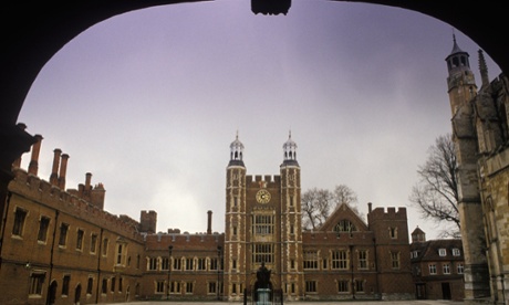 The clock tower at Eton College