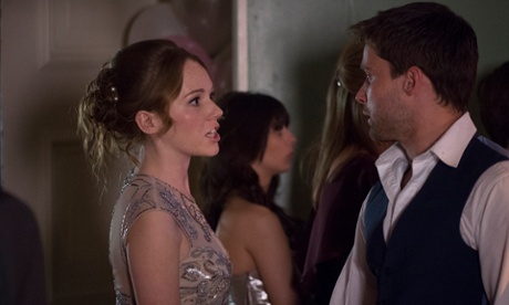 Ellie (Charlotte Spencer) and Stewart (Christian Cooke).