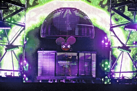 EDM DJ/producer Deadmau5 performs at Governors Ball music festival at Randall's Island in New York City.