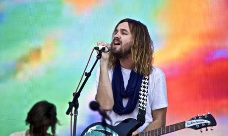 Kevin Parker, nervous but swaggering.