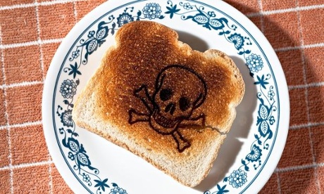 Skull and crossed bones toast