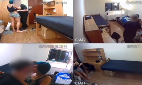 Screen grab from Emma Sulkowicz's video depicting rape.