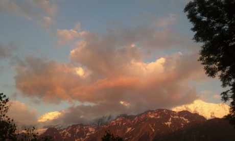 Sunset from Les Houches 