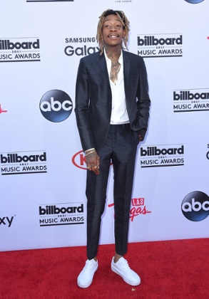 Rapper Wiz Khalifa on the 2015 Billboard Music Awards red carpet