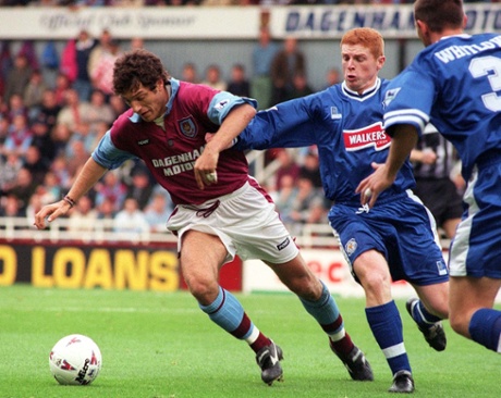 Slaven Bilic playing for West Ham against Leicester in 1996.