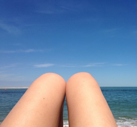 Sun, sea, sand … and knees