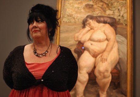 Sue Tilley, whom Lucian Freud painted in Sleeping by the Lion Carpet