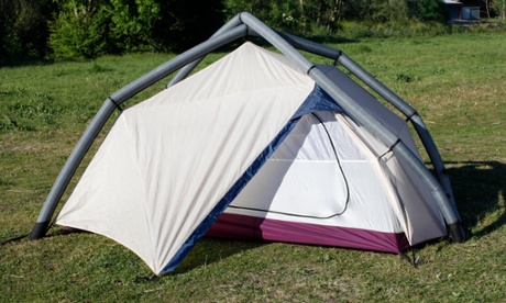 The Heimplanet inflatable tent.