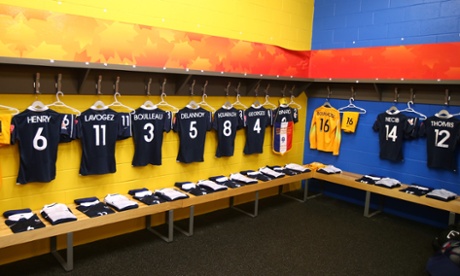 The France dressing room.