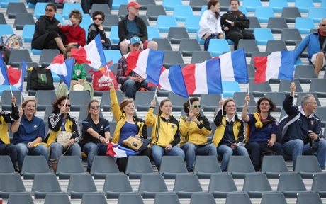 France fans at Moncton Stadium.