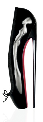 Christian Louboutin's Ballerina Ultima fetish shoes. The wearer can only move by crawling.