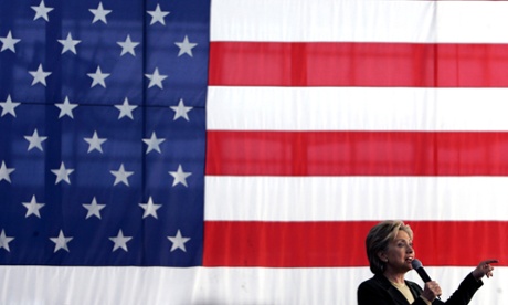 Democratic presidential hopeful, Hillary Rodham Clinton. Photograph: LM Otero/AP