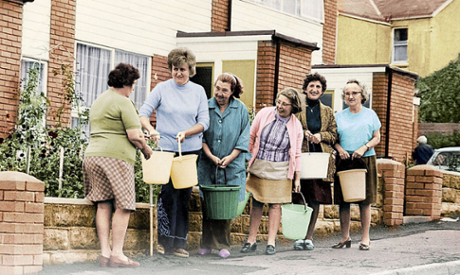 The 1976 water shortage meant that some UK households were limited to buckets of water from standpipes