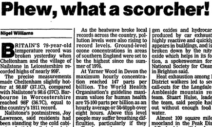 The Guardian's headline from 1990.