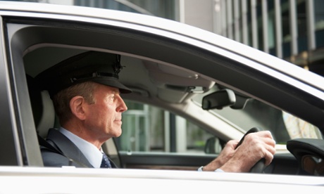 chauffeur driving car