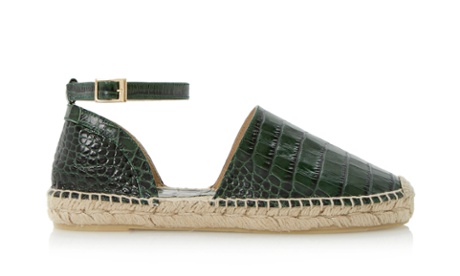 Green sandals, £110, dune.co.uk