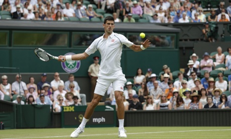 Novak Djokovic is leading in the first set despite an early scare.
