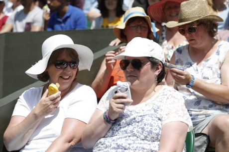 Keeping cool on Centre Court.