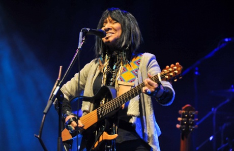 Back to her Canadian roots ... Buffy Sainte-Marie performing in 2012.