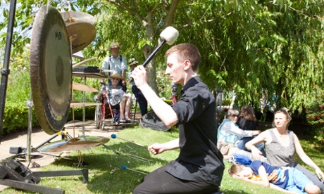 Performance of John Luther Adams' Inuksuit at East Neuk Festival/Cambo House walled garden in July 2013