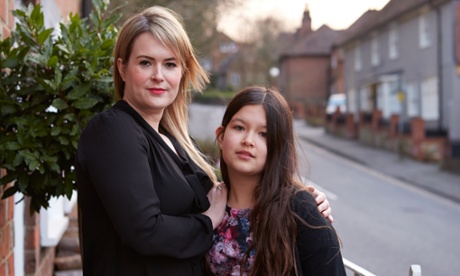 Nicola Marshall with her 11-year-old daughter, Lily-May.