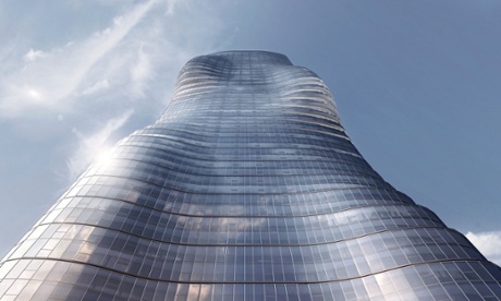 A visualisation of the Premiere Tower, modeled after Beyoncé's Ghost music video