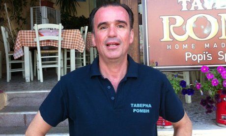 Antonis Gikas, manager of Hotel Romvi