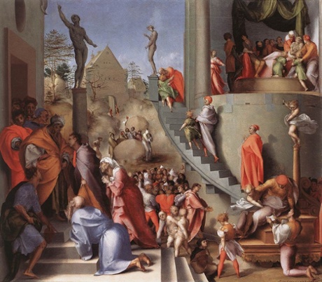 Jacopo Pontormo, Joseph in Egypt, 1515-18; Oil on wood; 96 x 109 cm; National Gallery, London