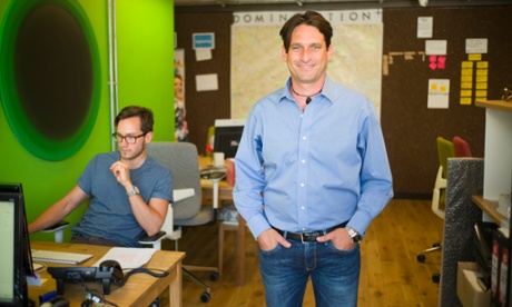 CEO Kestin in Nimber's Silicon Roundabout offices.