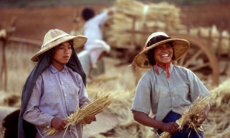 Women farmers in Myanmar. In rural areas, pro-poor investments should support family farmers and other small-holders in a variety of ways.