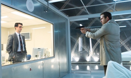 Matthew Goode and Ryan Reynolds fight it out in Self/Less.