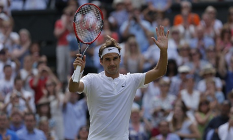 Roger Federer puts in a sublime display to beat Andy Murray in straight sets.