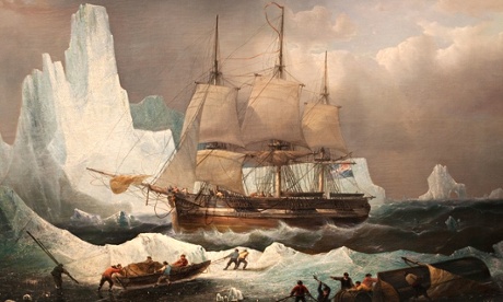 The Erebus left England for the Arctic in 1845.