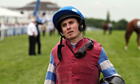 Ryan Moore on 2015 Derby Day at Epsom. He was the British champion jockey in in 2006, 2008 and 2009