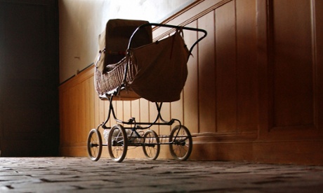 A pram in a hallway