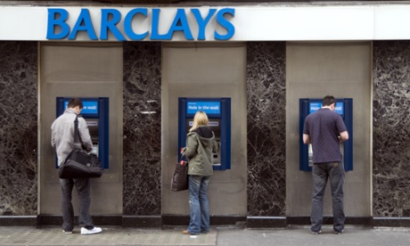 Row of Barclays ATMs