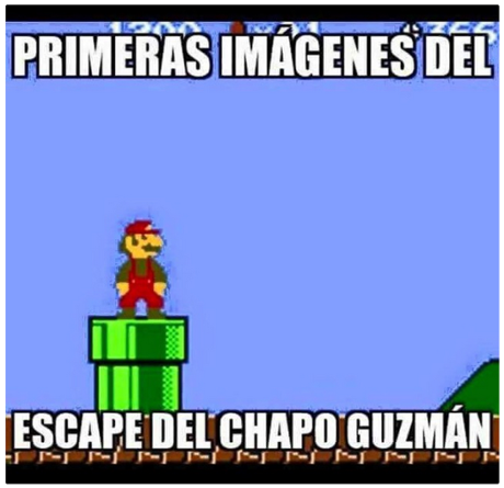 El Chapo as Mario.