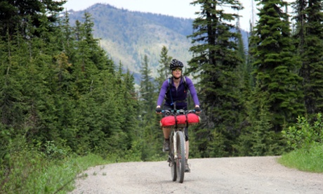 Jill Homer riding the Tour Divide.