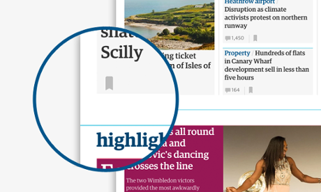 Save from a front page.
