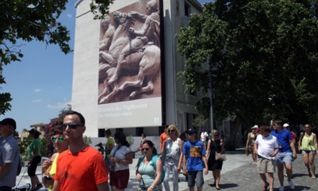 Tourists visit the Acropolis museum in Athens, 'a must-see for any visitor to the Greek capital'