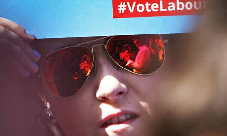 A street rally reflected in rose-tinted glasses