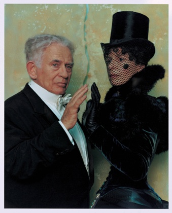 Norman Mailer, left, as Houdini in Cremaster 2.