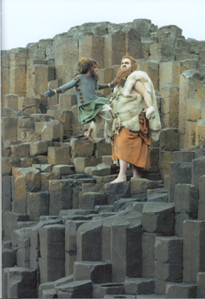 Finn McCool and Fingal fight at the end of Cremaster 3.