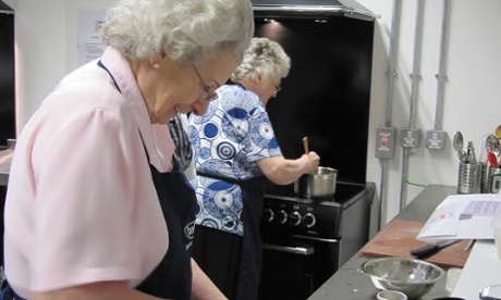 older people cooking