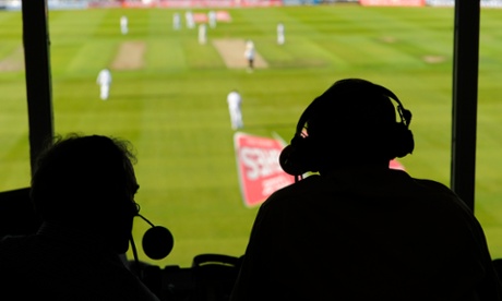 Commentary in the TMS box during the 2009 Ashes Test at Headingley.