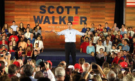 Scott Walker: perhaps demonstrating the distance between his supporters and detractors.